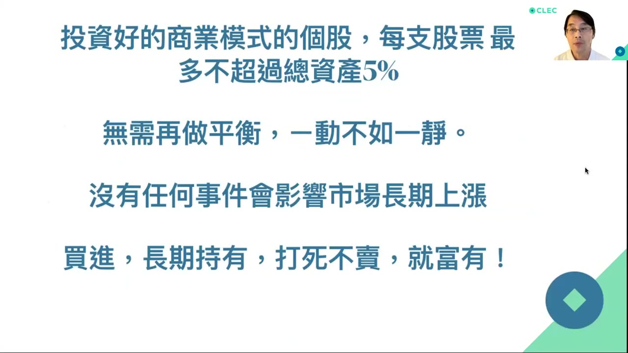 穷人急还债富人永远不还债;下去会涨回来 上涨没赚到是永久损失才可怕;QQQ人生富有 投资SPY平庸人生;好公司和指数会持续成长无需看盘