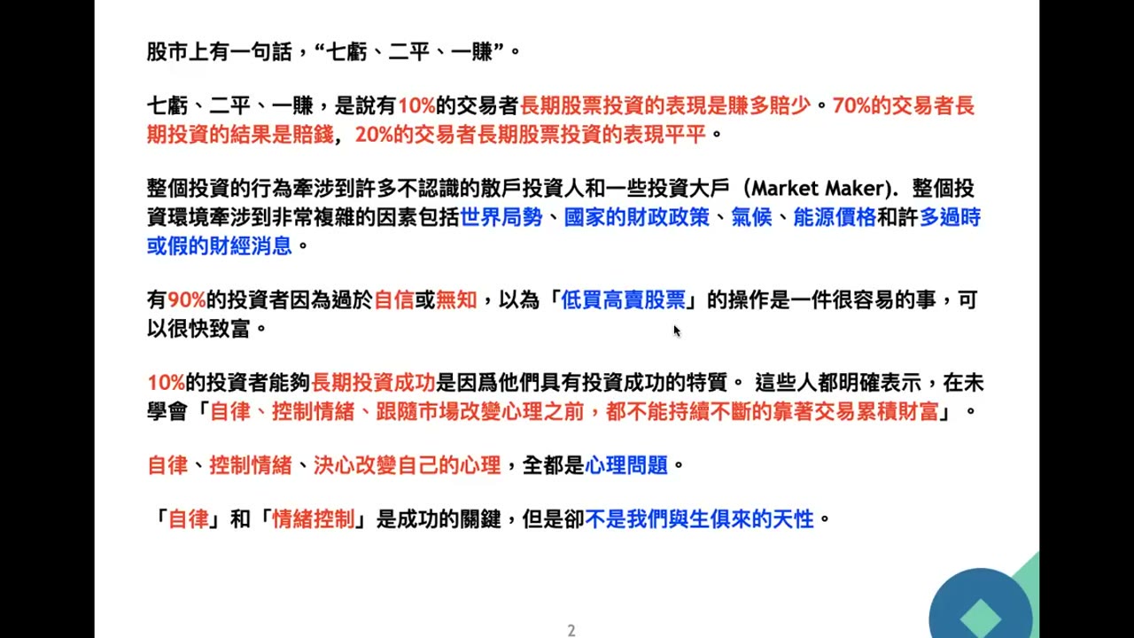 投資心理學講師 Frank Fang