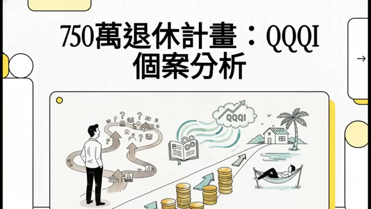 不用存到50倍！750萬QQQI就能做出90萬年現金流